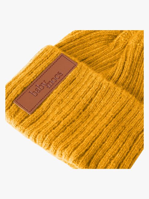 BabyMocs Strikket Lue, Gul