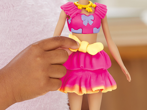 Play-Doh Barbie Modelleire med Dukke Volanger & Sløyfer