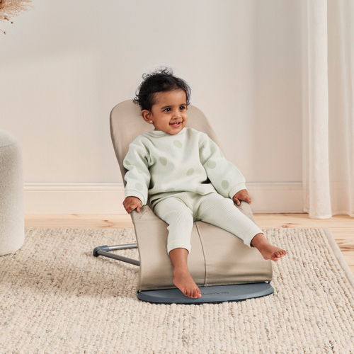 BabyBjörn Balance Soft Vippestol Vevet, Khaki/Beige