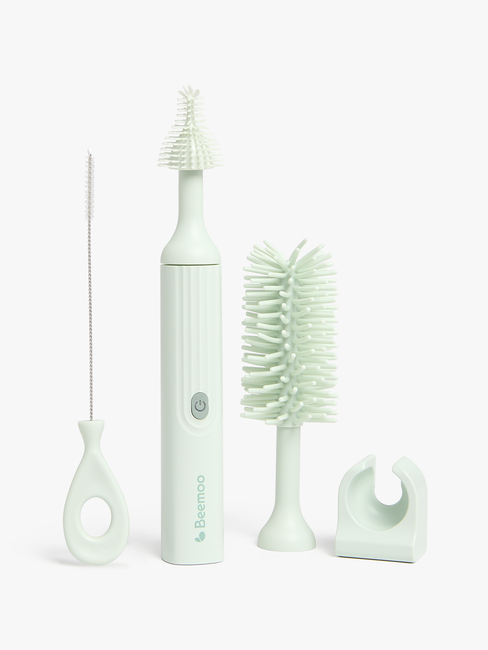 Beemoo CARE Elektrisk Flaskebørste til Tåteflaske, Soft Green