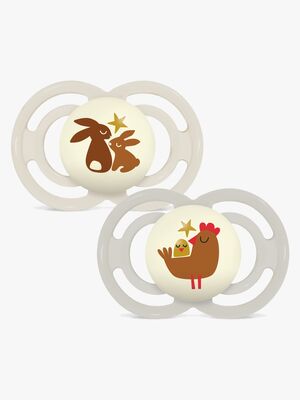 MAM Perfect Night Smokk Silikon 2-Pakk 16-36m, Nøytral