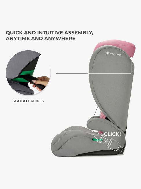 Kinderkraft I-SPARK i-Size Beltestol, Pink