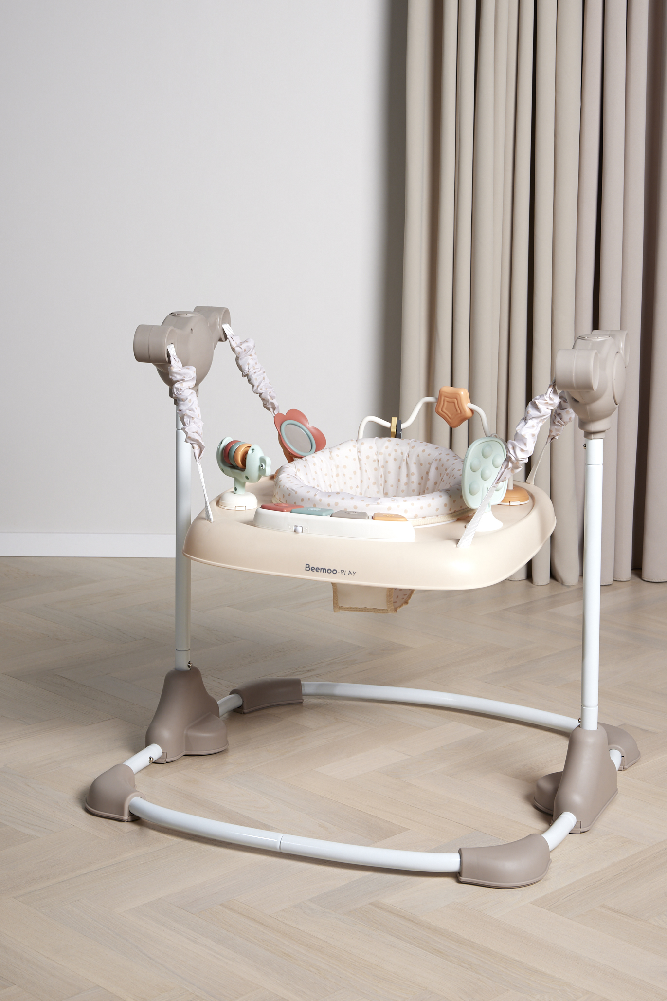 Beemoo PLAY Bounce Hoppehuske, Mocha - Hoppehusker - Polyester