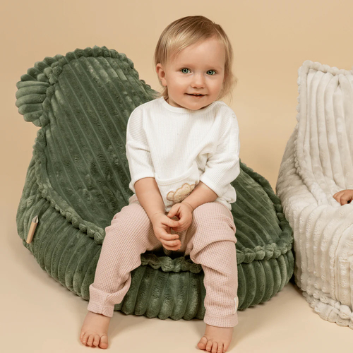 Meowbaby Churros Saccosekk Teddy, Olive Sage Green