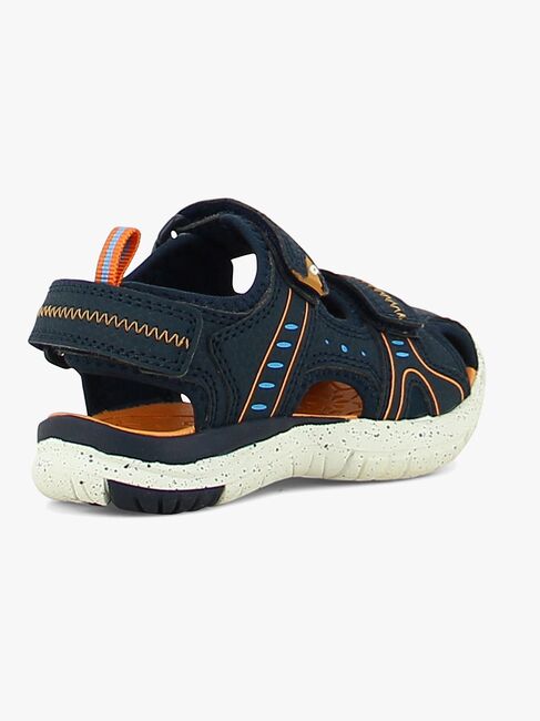 Leaf Ljungby Sandaler, Navy/Orange
