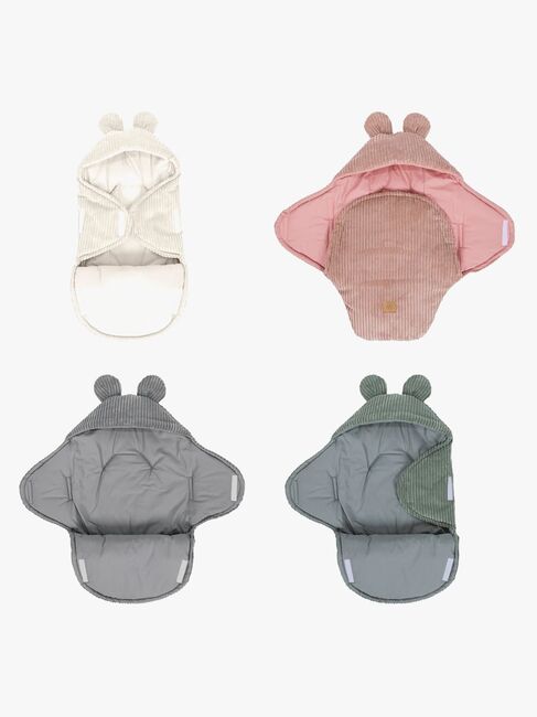 MeowBaby Aesthetic Svøpeteppe med Bjørneører, Ecru