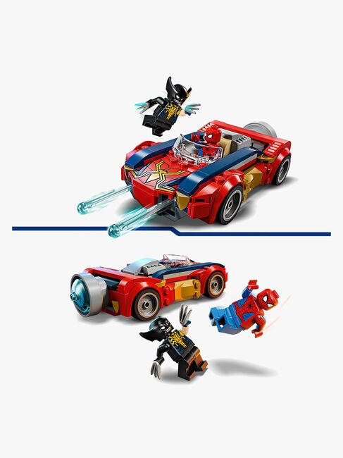 LEGO Super Heroes 76336 Spider-Man i bil mot venomifisert Wolverine