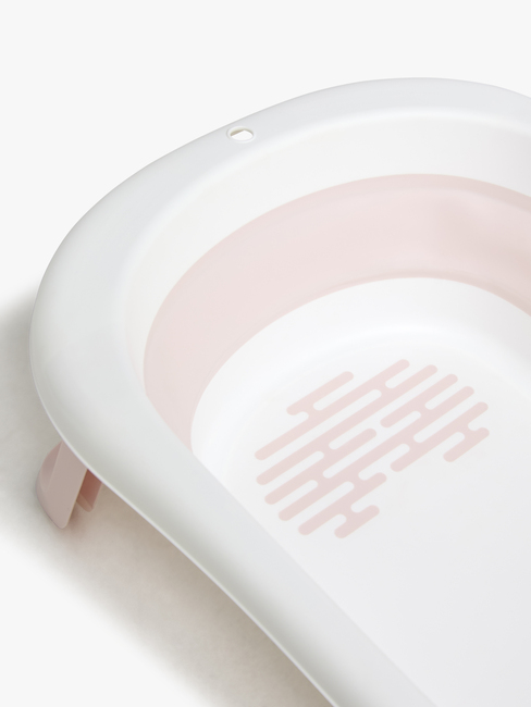 Beemoo CARE Assist Sammenleggbar Badebalje, Pink/White