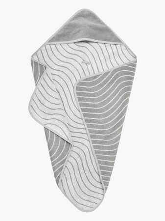 Leander Håndkle med Hette, Woodland Cool Grey
