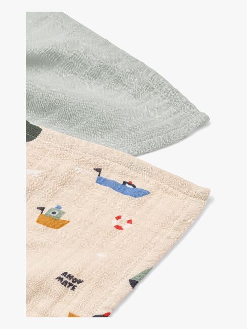LIEWOOD Lewis Musselinteppe 2-Pakk, Sailing/Dove blue mix