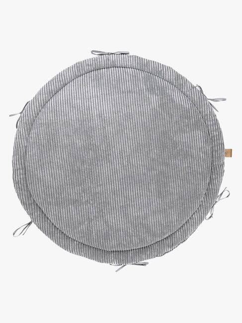 MeowBaby Aesthetic Babynest med Flettet Beskyttelse & Leketeppe, Grey