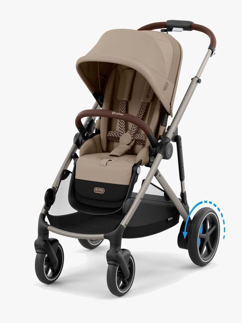 Cybex e-GAZELLE S Sportsvogn, Almond Beige/Taupe