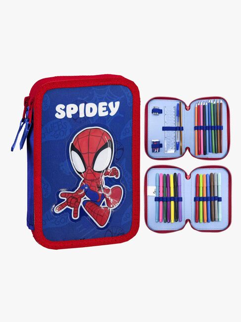 Spidey And His Amazing Friends Dobbeltpennal, Blå/Rød