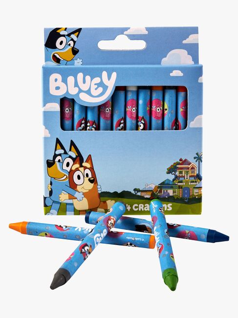 Bluey Skrivesett med Fargestifter & Pennal