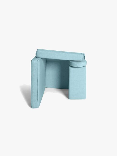 Shappy Play Byggbar Lenestol 80x80 cm, Sky Blue