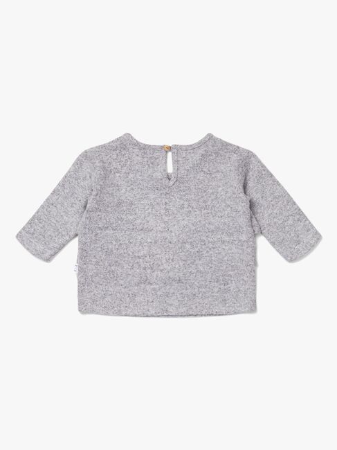 Luca & Lola Asia Genser Baby, Grey Melange