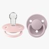 BIBS De Lux Smokk 2-pack Silikon One Size Rund, Blossom/Dusty Lilac