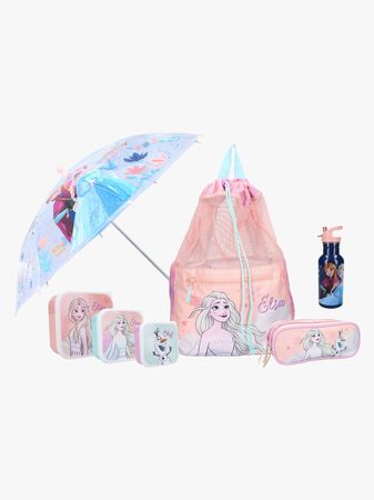 Disney Frozen Treningsbag, Flaske, Snackboks, Pennal & Paraply, It's All Magic