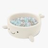 MeowBaby Boucle Whale Ballbasseng, Cheesecake Cream Beige
