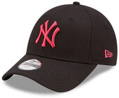 NewEra League Essential 9Forty Baseballcaps, Black/Bright Rose