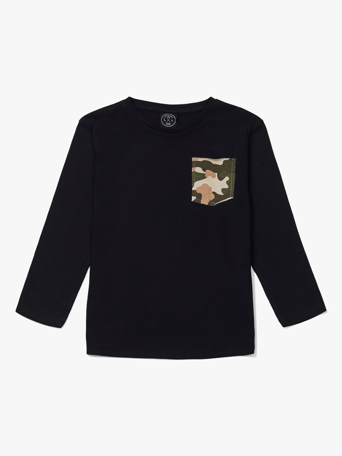 Luca & Lola Piero Langermet T-Skjorte, Black