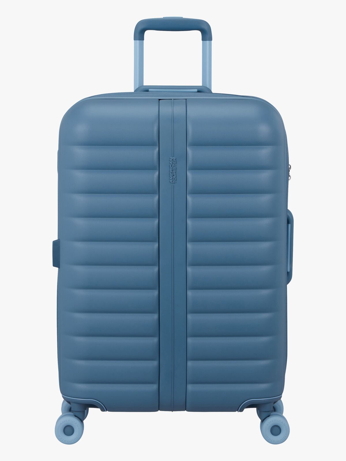 American Tourister Neovibe Spinner Koffert 66-74L, Steel Blue