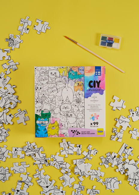 Peliko CIY Puslespill med Vannfarger 99 Brikker Blandet