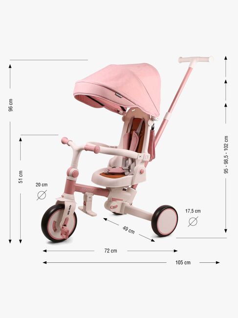 Milly Mally Zippy Trehjulssykkel, Rosa