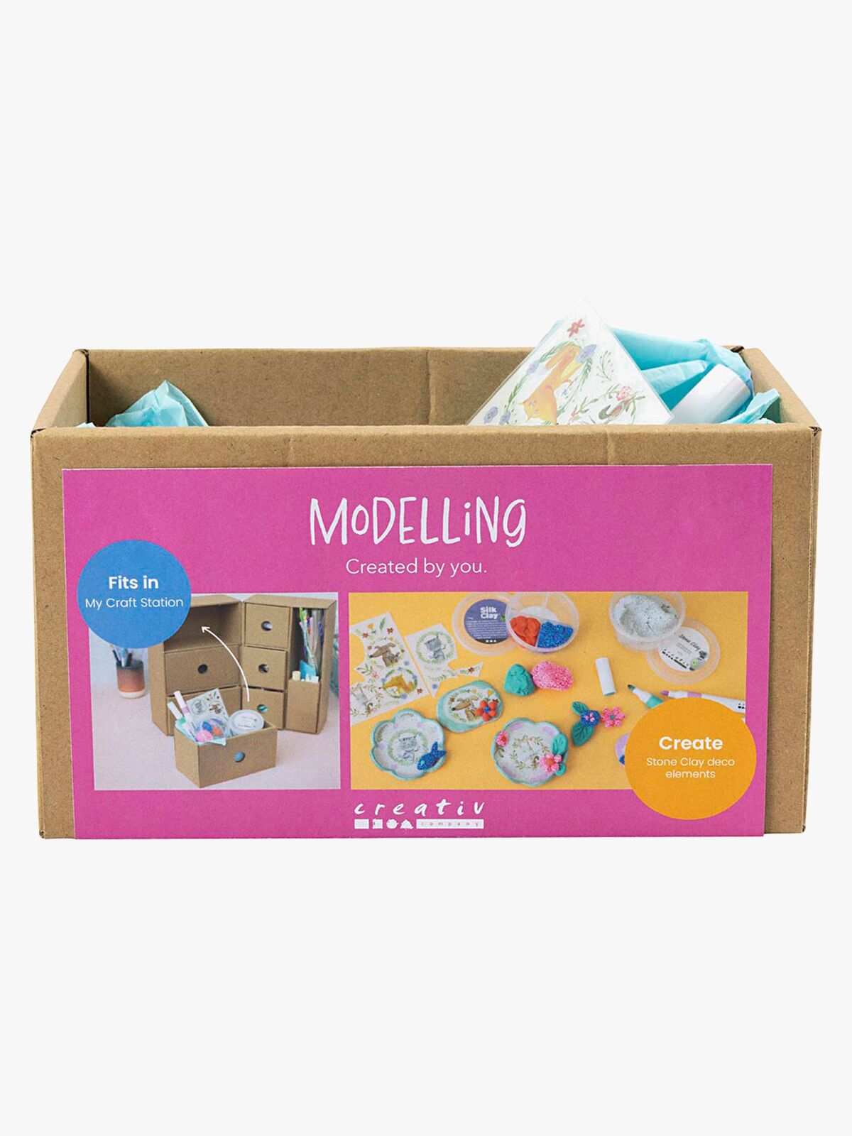 Creativ Company Min Hobbystasjon Refillboks Lufttørkende Leire