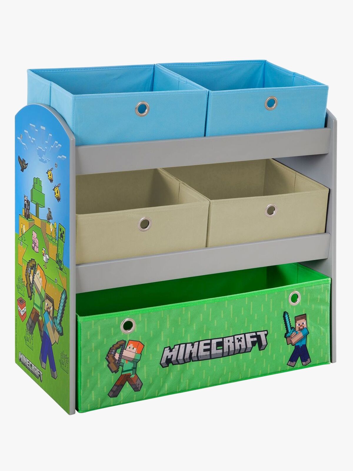 Minecraft Oppbevaringshylle med Oppbevaringskasser