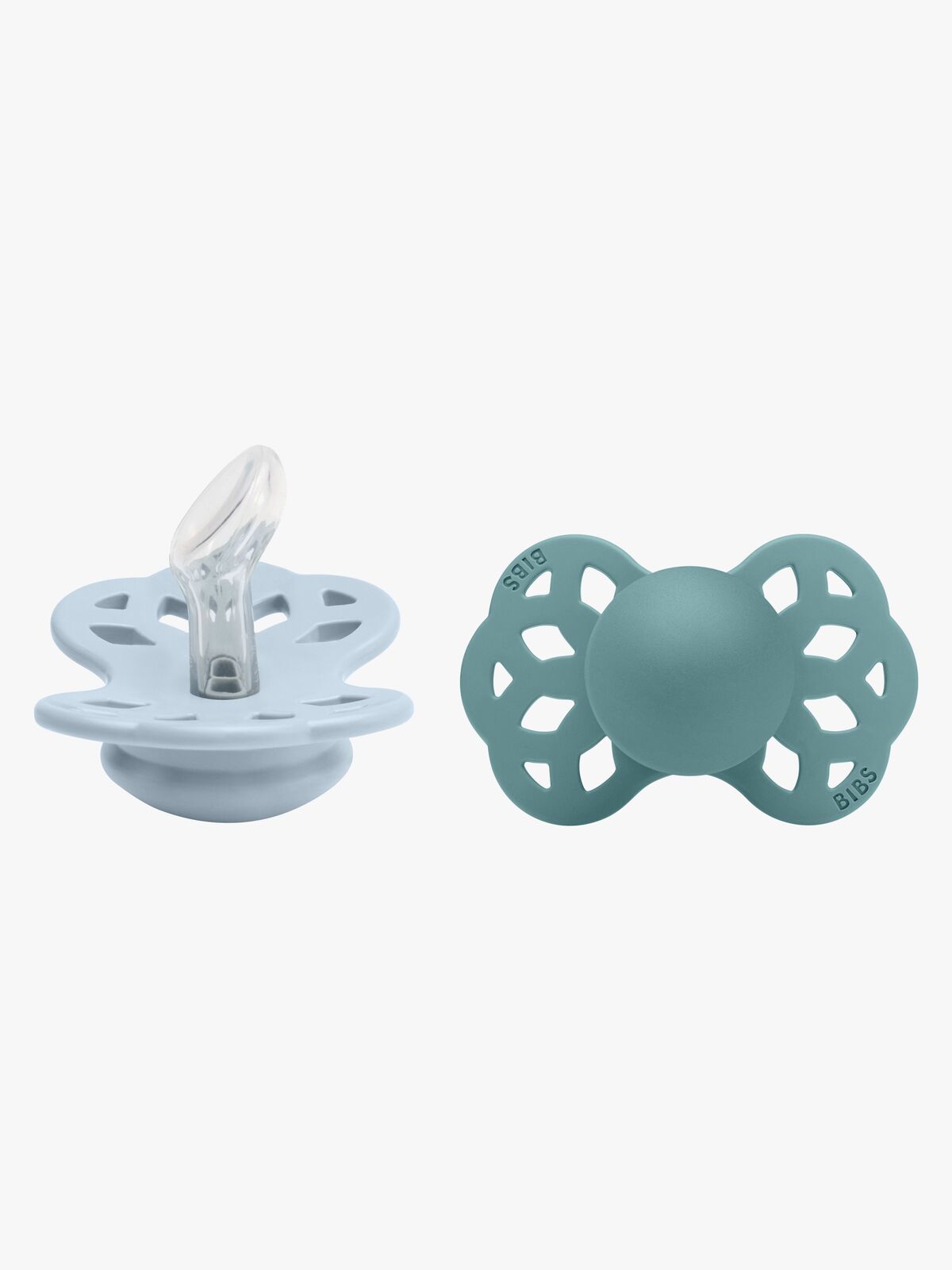 BIBS Infinity Smokk 2-pack Str. 1 Anatomical, Baby Blue/Island Sea