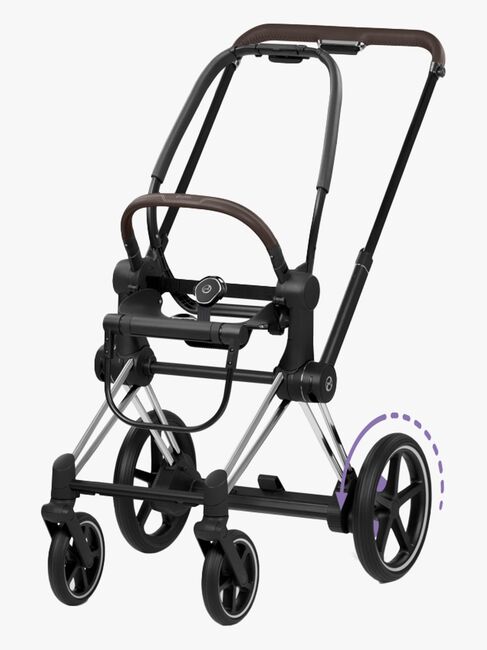 Cybex ePRIAM Style Chassis, Chrome Brown