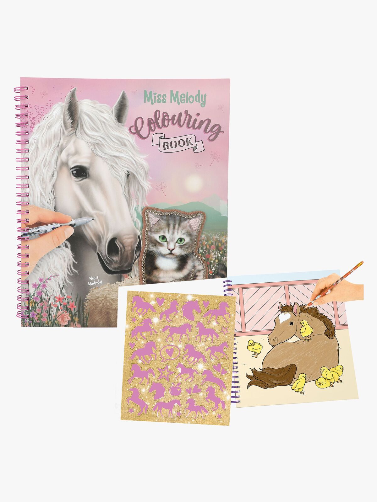 Miss Melody Fargeleggingsbok med Paljetter