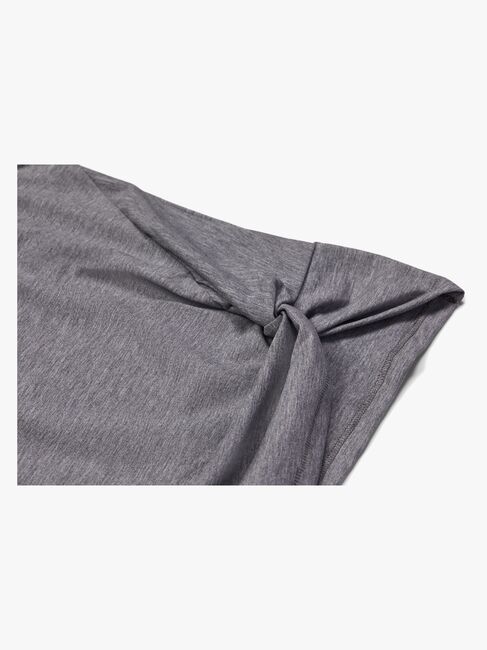 Hyperfied Jersey Knot Tank Top, Grey Melange