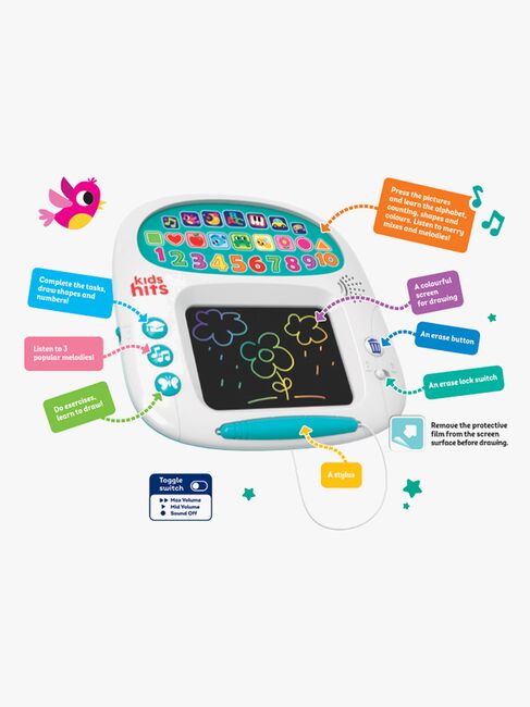 Kids Hits Aktivitetsbrett Talking Doodle Board First Knowledge