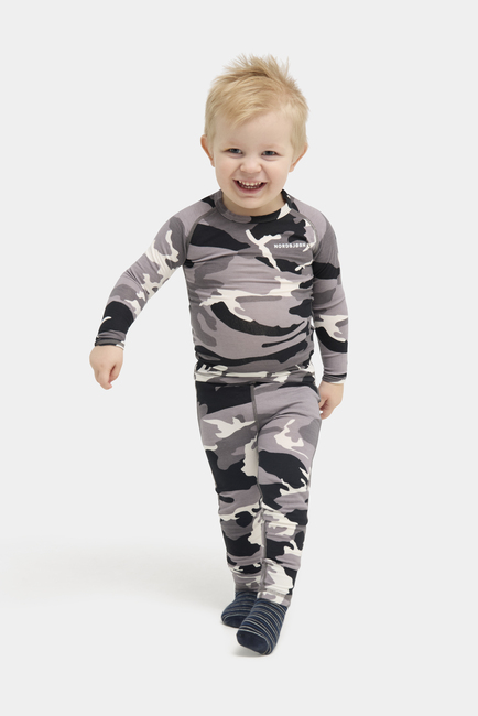 Nordbjørn Verbier Undertøy Bamboo, Camo Black