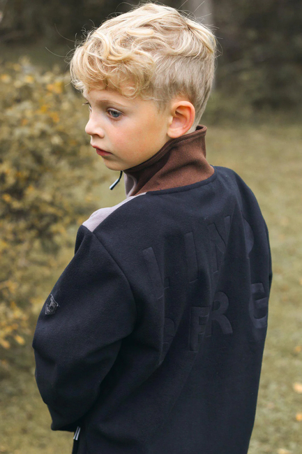 Lindberg Stormy  Vindtett Vindfleecejakke, Svart/Grå