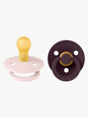 BIBS Colour Smokk 2-Pakk Str 1, Petal/Plum