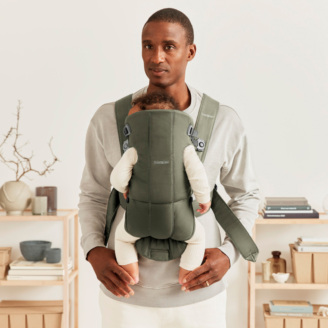 BabyBjörn Mini Bæresele Vevd, Mørkegrønn