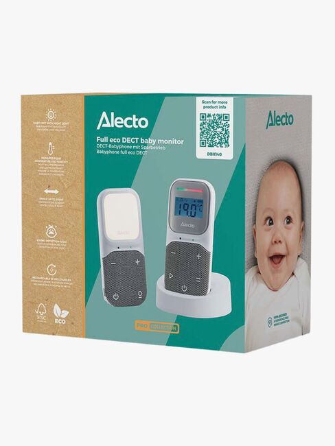 Alecto DBX140 Babycall, Hvit/Grå