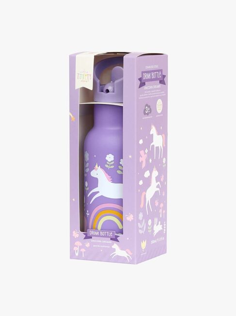 A Little Lovely Company Stainless steel Vannflaske, Unicorn dreams