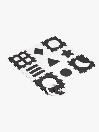 Alice & Fox Lekematte 9 Biter 32x32, Svart/Hvit