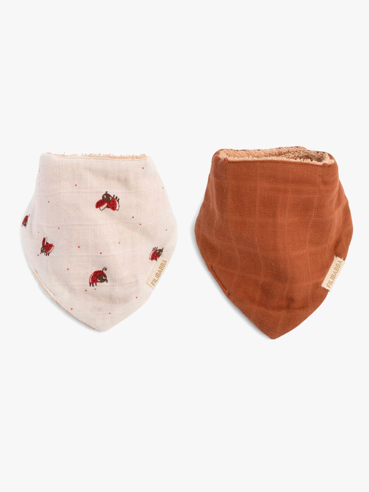 FILIBABBA Bandana Tøysmekker 2-Pakk, Lucky/Amber Brown