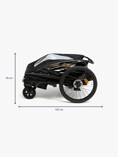 Beemoo Activity Sport Sykkelvogn, Black