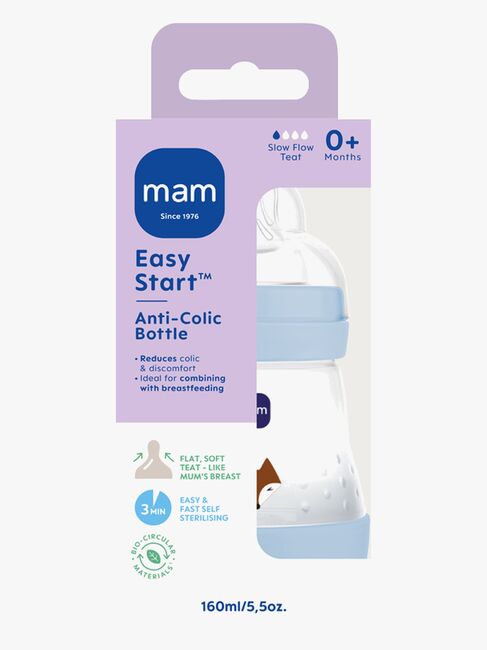 MAM Easy Start Tåteflaske Anti-kolikk 160 ml, Blå