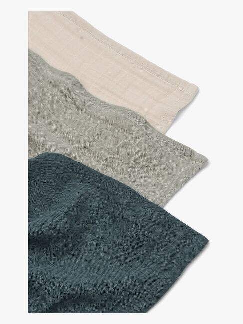LIEWOOD Lewis Musselinteppe 3-Pack, Dove Blue