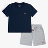 Levi's LVB Batwing T-Shirt & Knit Short Sett, Dress Blue