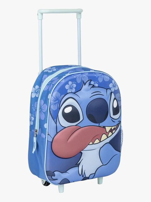 Disney Stitch Kids Ryggsekk Trolley 3D, Blå