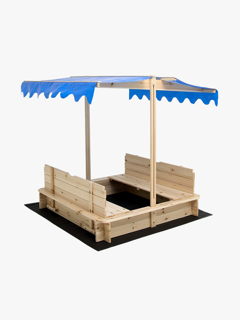 Woodlii Sandkasse med Tak og Benk, Nature