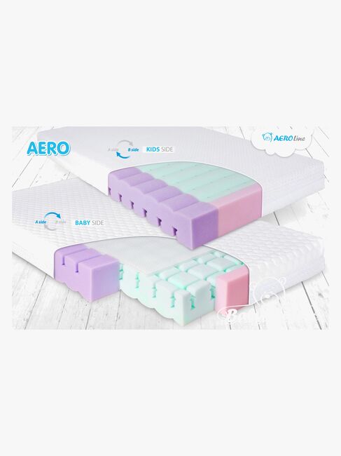 BabyMatex Aero Barnemadrass Pustende og Tosidig, 70x140 cm 